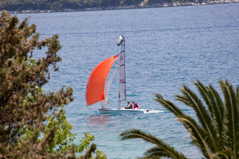 Vago sailing at the Nidri Beach Resort photo copyright Ocean Elements taken at  and featuring the  class
