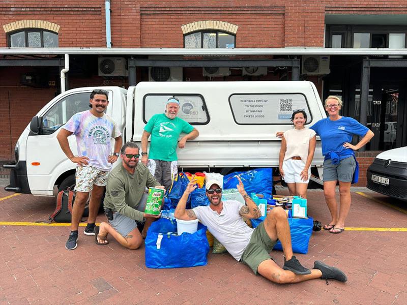 Skeleton Crew donated their provisioning for Leg 2 to The Haven Night Shelter in Cape Town. Much of it had been donated to the crew from a special ‘supporter' - photo © Godspeed / Skeleton Crew