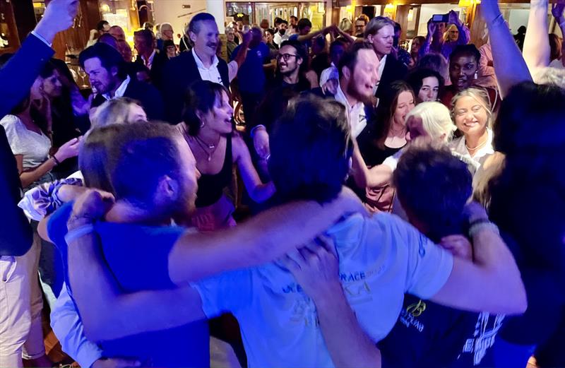 Adoring fans begging for more at the OGR prizegiving! photo copyright OGR2023 / Jacqueline Kavanagh taken at Yacht Club Punta del Este and featuring the Ocean Globe Race class