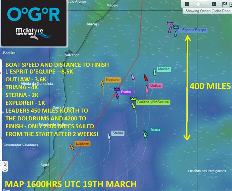 Map - Ocean Globe Race - photo © Ocean Globe Race