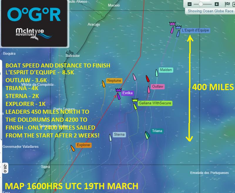 Map - Ocean Globe Race photo copyright Ocean Globe Race taken at  and featuring the Ocean Globe Race class