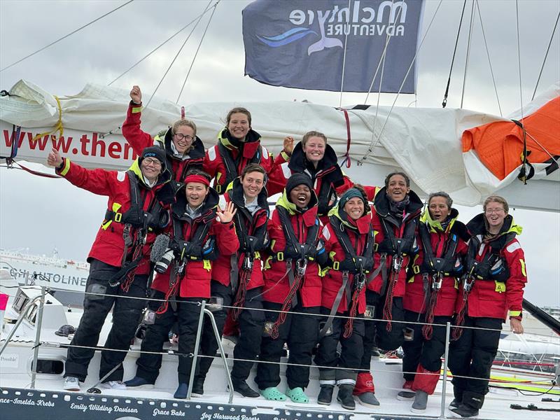 Maiden crew arrive into Auckland after successful sail from Cape Town photo copyright OGR2023 / Aida Valceanu taken at  and featuring the Ocean Globe Race class