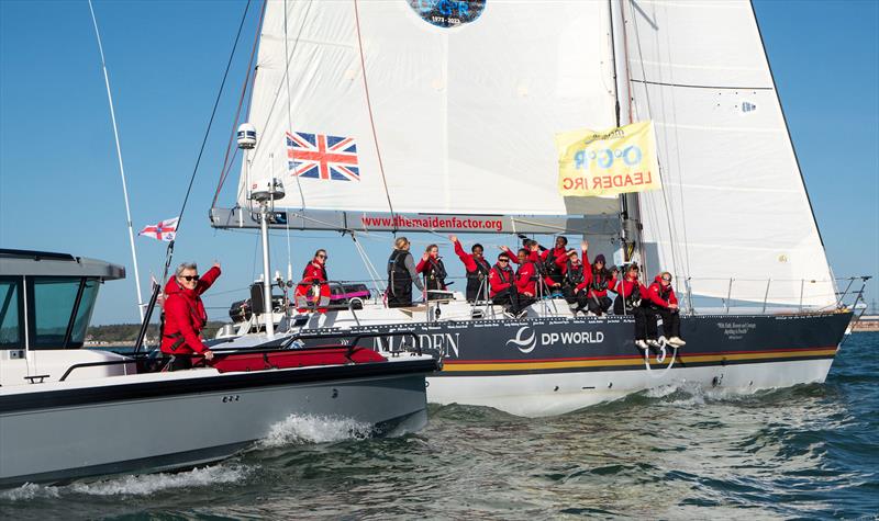 Maiden finishes the Ocean Globe Race photo copyright The Maiden Factor / Kaia Bint Savage taken at  and featuring the Ocean Globe Race class