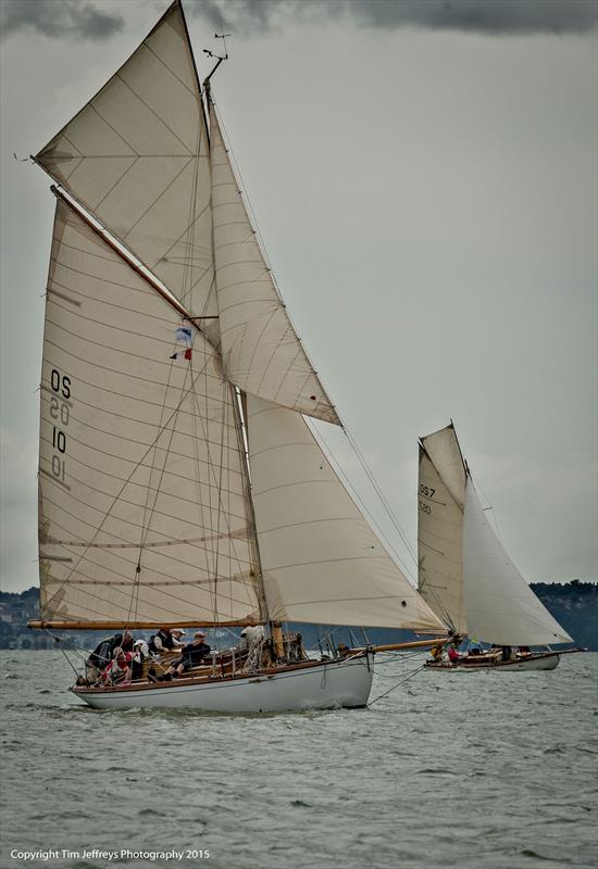 Charles Stanley Cowes Classics Week day 3 photo copyright Tim Jeffreys Photography taken at Royal London Yacht Club and featuring the Gaffers class