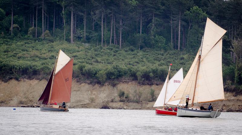 Betty 2, Miss Ningi and Hester at the Yarmouth Gaffers Regatta photo copyright Richard Jacobs taken at Yarmouth Sailing Club and featuring the Gaffers class