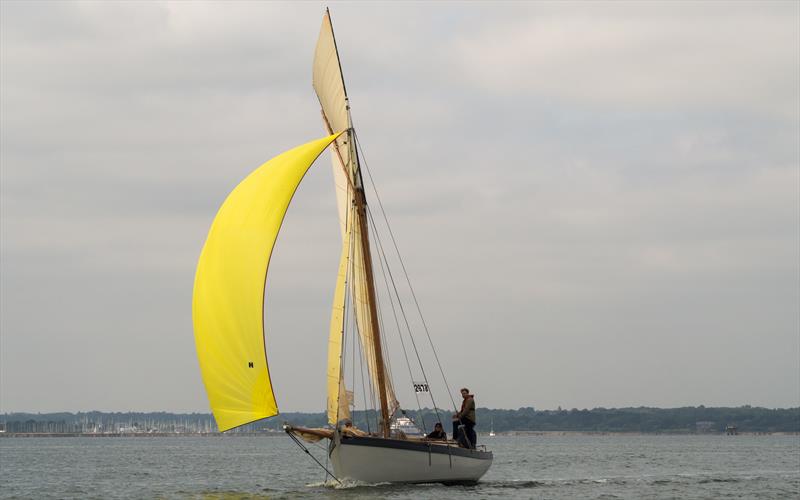 Hester wins the Gaffel at the Yarmouth Gaffers Regatta photo copyright Richard Jacobs taken at Yarmouth Sailing Club and featuring the Gaffers class