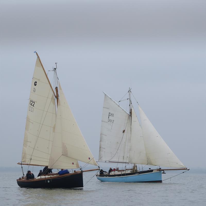 Step Back in time and Spinaway X at the Yarmouth Gaffers Regatta photo copyright Emily Atherton taken at Yarmouth Sailing Club and featuring the Gaffers class