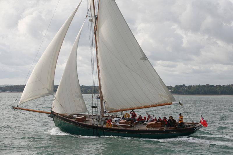 The 72ft Gaff Pilot Cutter Pegasus will be start boat for the Round Britain and Ireland Two-Handed Race 2018 photo copyright The Island Trust taken at  and featuring the Gaffers class