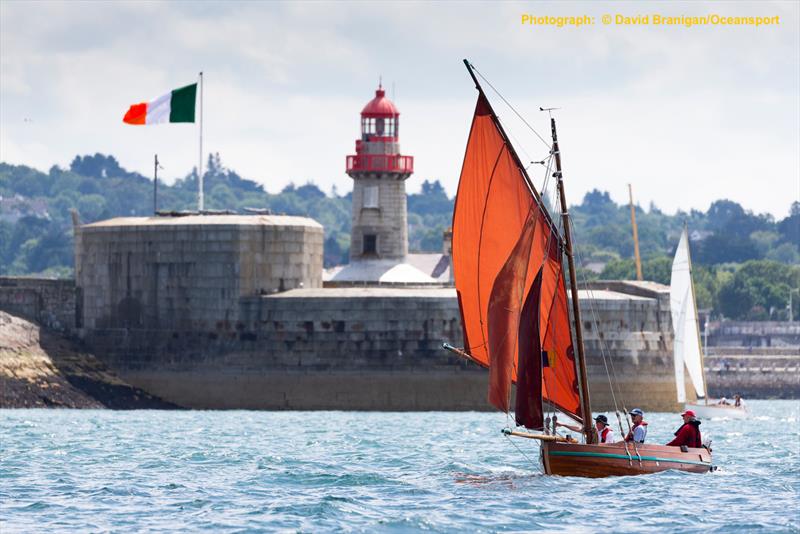 Tom Fitzpatrick's 'an tUltach' on the opening day of 500  boat Volvo Dun Laoghaire Regatta photo copyright David Branigan / www.oceansport.ie taken at Howth Yacht Club and featuring the Gaffers class