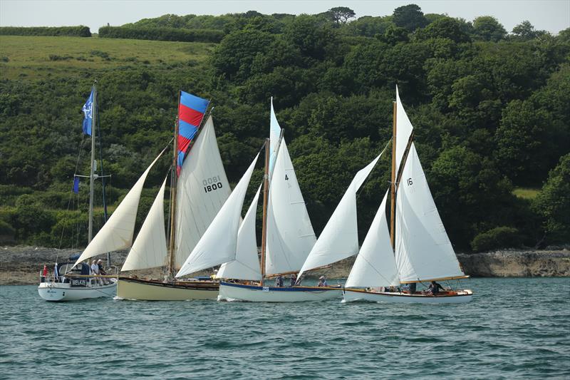 Gaffers cross the finish line at Falmouth Classics 2022 - photo © Nigel Sharp