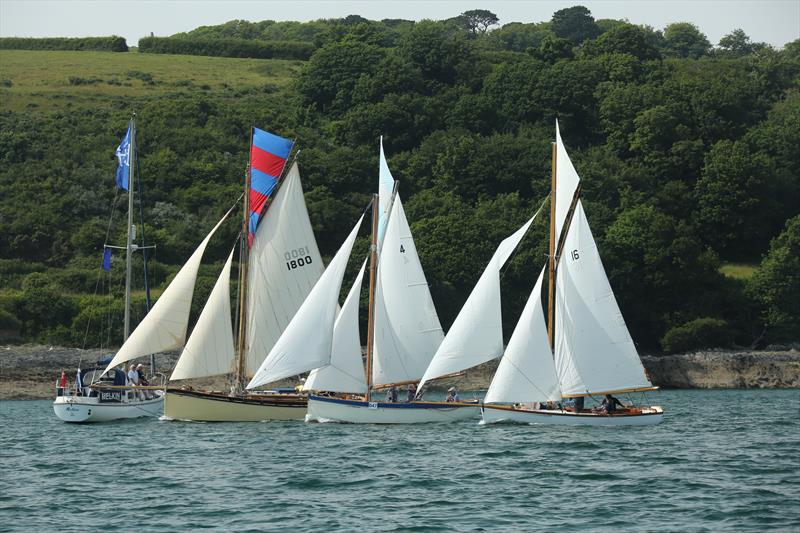 Gaffers cross the finish line at Falmouth Classics 2022 - photo © Nigel Sharp