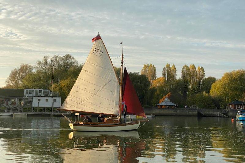 2022 sees a fleet of Deben Cherubs race for the first time in 70 years photo copyright Charmian Berry taken at Deben Yacht Club and featuring the Gaffers class