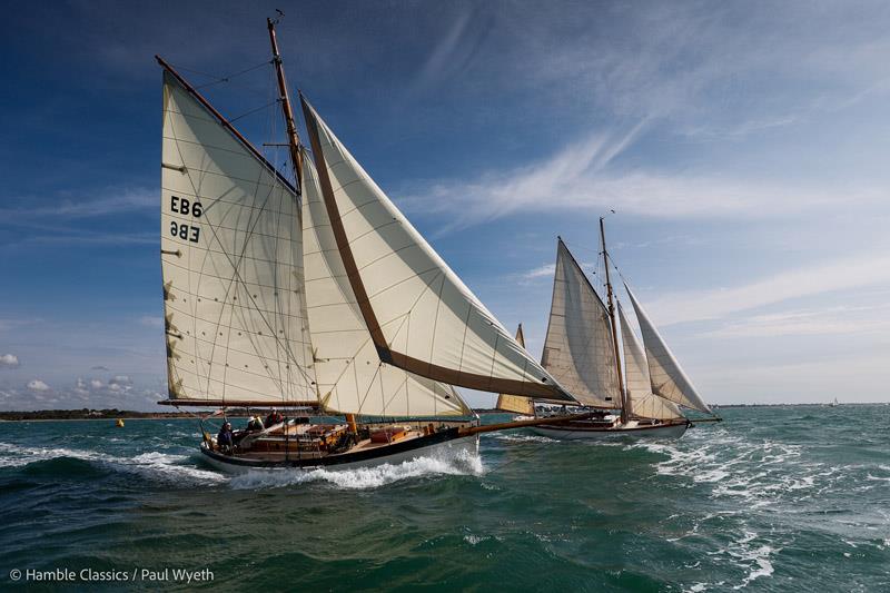 Ivy Green / Richard Jacobs and Charm / Reuben Powel - 10th Hamble Classics Regatta - photo © Paul Wyeth / www.pwpictures.com