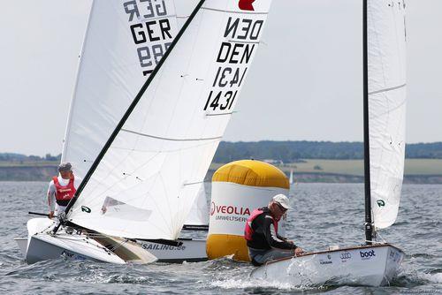 Jörgen Lindhardtsen and Bo Petersen at Kieler Woche photo copyright Kieler Woche / OKpress taken at Kieler Yacht Club and featuring the OK class