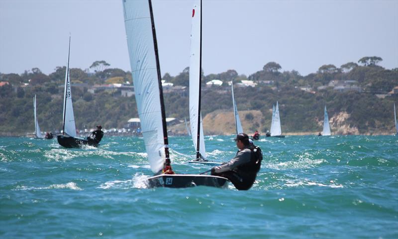 Andre Blasse leads race 5 at the OK Worlds - photo © Lara Blasse
