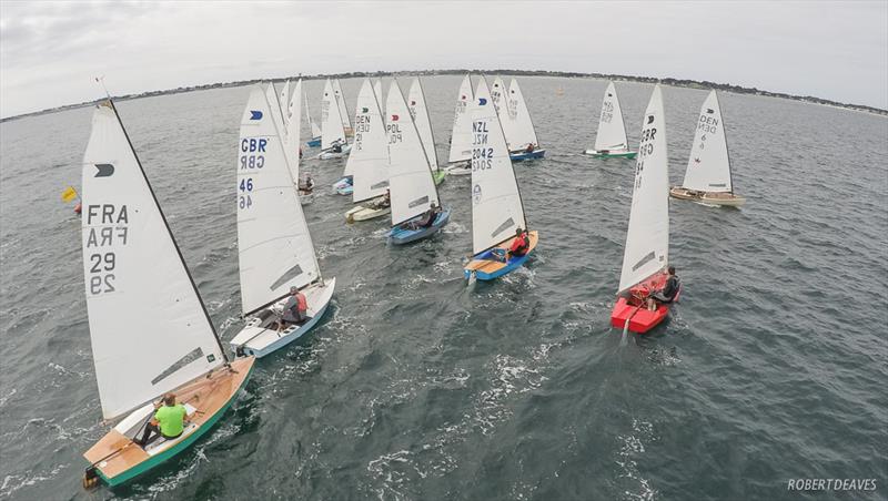 OK Dinghy Worlds at Quiberon day 2 photo copyright Robert Deaves taken at Société des Régates de Saint Pierre Quiberon and featuring the OK class