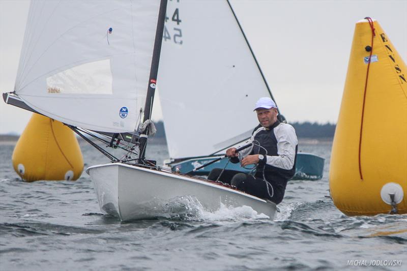 OK Dinghy Worlds at Quiberon day 3 photo copyright Robert Deaves taken at Société des Régates de Saint Pierre Quiberon and featuring the OK class