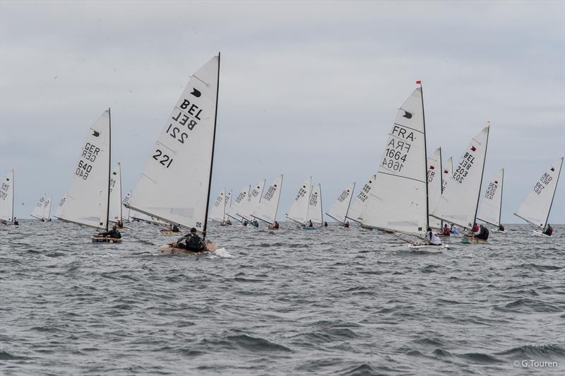 OK Dinghy Worlds at Quiberon day 3 photo copyright G Touren taken at Société des Régates de Saint Pierre Quiberon and featuring the OK class