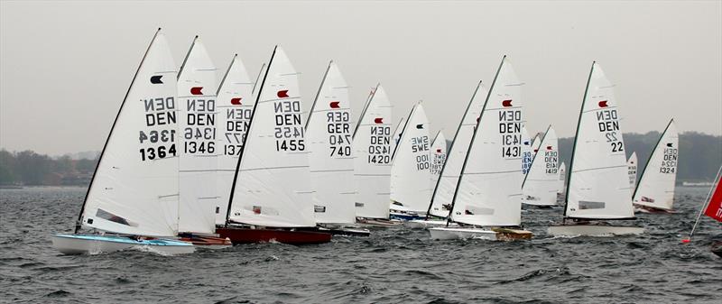 The OK Dinghy originated in Denmark, has the biggest OK Dinghy fleet in the world, and is now hosting the European Championship in the classes 60th Anniversary year photo copyright Robert Deaves taken at Faaborg Sejlklub and featuring the OK class