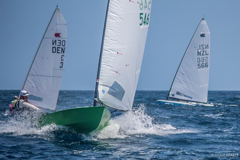 Luke O'Connell on day 4 of the 2017 OK Dinghy Worlds photo copyright Alastair Deaves taken at Barbados Yacht Club and featuring the OK class