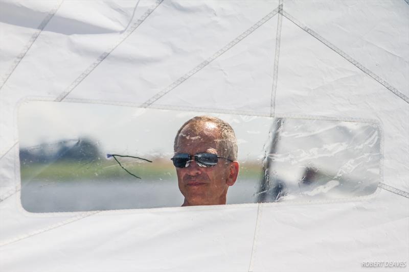 Mats Caap at the OK Dinghy European Championship photo copyright Robert Deaves taken at  and featuring the OK class