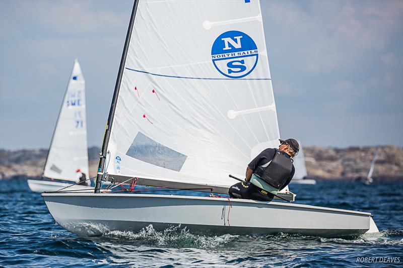 Thomas Hansson-Mild sailing in Marstrand in 2019 photo copyright Robert Deaves taken at Marstrands Segelsällskap and featuring the OK class