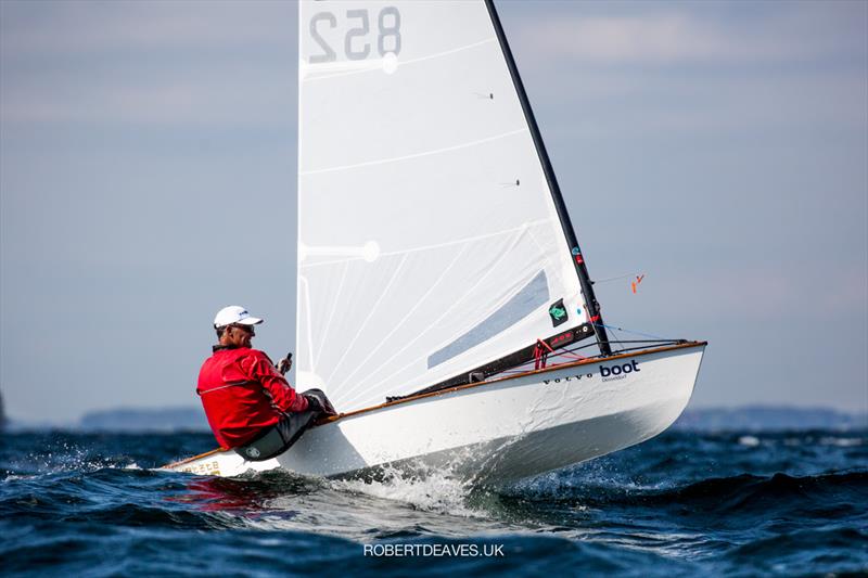 Michael Nissen in the OK class on day 2 of Kieler Woche 2021 - photo © Robert Deaves / www.robertdeaves.uk