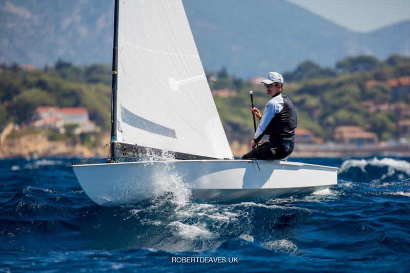 Nick Craig on day 3 of the OK Dinghy Autumn Trophy 2021 - photo © Robert Deaves