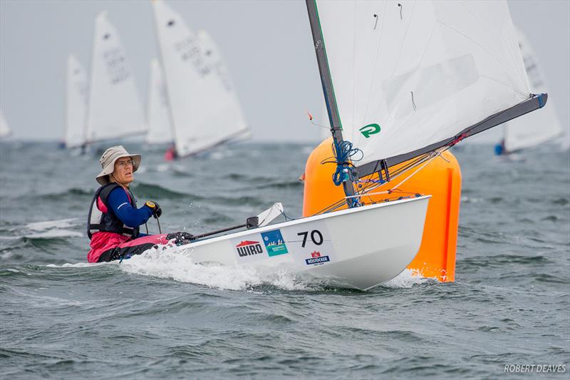Lars Johan Brodtkorb on day 4 of the OK Dinghy World Championship photo copyright Robert Deaves taken at  and featuring the OK class