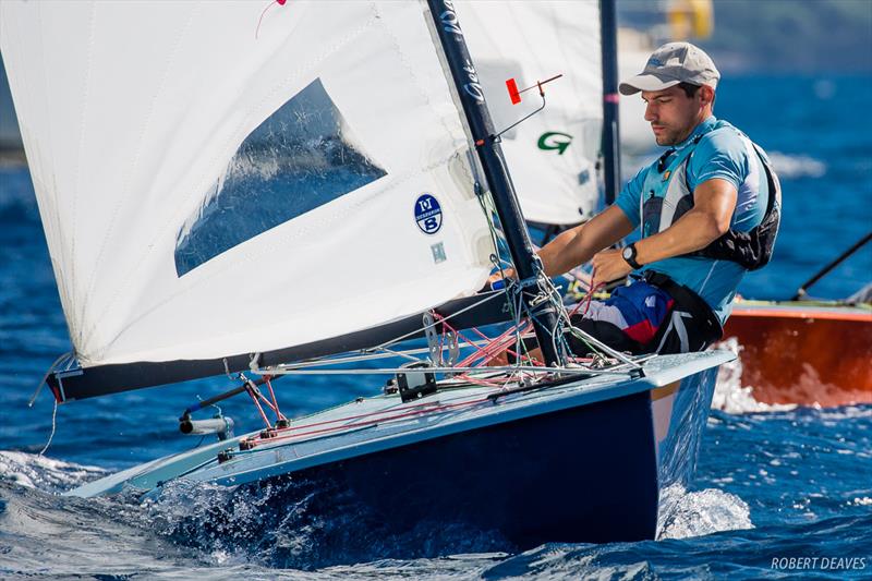 Tim Petetin - 2018 OK Dinghy European Championship - Day 2 photo copyright Robert Deaves taken at  and featuring the OK class