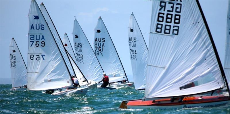 OK Dinghies racing at Black Rock photo copyright Robert Deaves taken at  and featuring the OK class