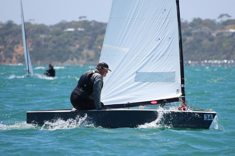 Andre Blasse at Black Rock - Australian OK Dinghy Nationals photo copyright Lara Blasse taken at  and featuring the OK class