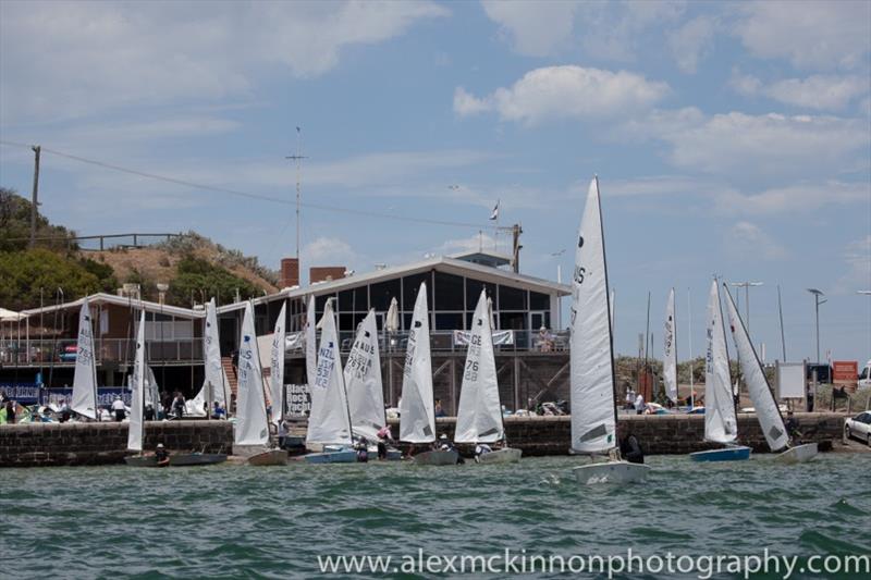 Black Rock Yacht Club during the 2014 OK Dinghy World Championship photo copyright Alex McKinnon Photography taken at  and featuring the OK class