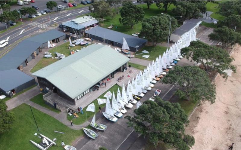 Wakatere Boating Club OK Dinghy fleet - OK Dinghy World Championship photo copyright Robert Deaves taken at Wakatere Boating Club and featuring the OK class