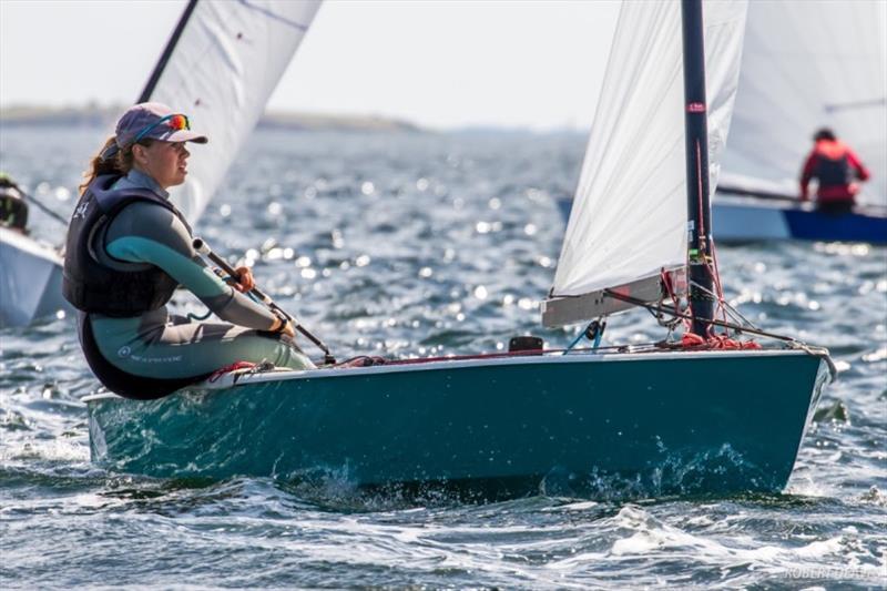 Maja Hansson-Mild sailing the 2017 European Championship in Faaborg - photo © Robert Deaves