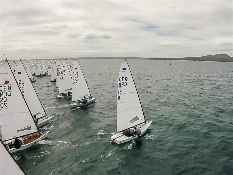 Jan Kurfeld (GER 18) on Day 1 - OK Dinghy Nationals 2019 photo copyright Robert Deaves taken at Wakatere Boating Club and featuring the OK class