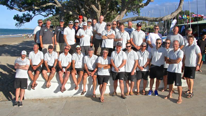 Kiwi team - Symonite OK Worlds, Wakatere BC - February photo copyright Richard Gladwell taken at Wakatere Boating Club and featuring the OK class