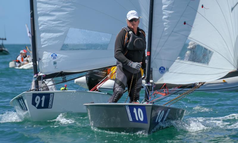 Rod Davis (NZL) - Symonite OK World Championships - Day 1, February 10, 2019 photo copyright Richard Gladwell taken at Wakatere Boating Club and featuring the OK class