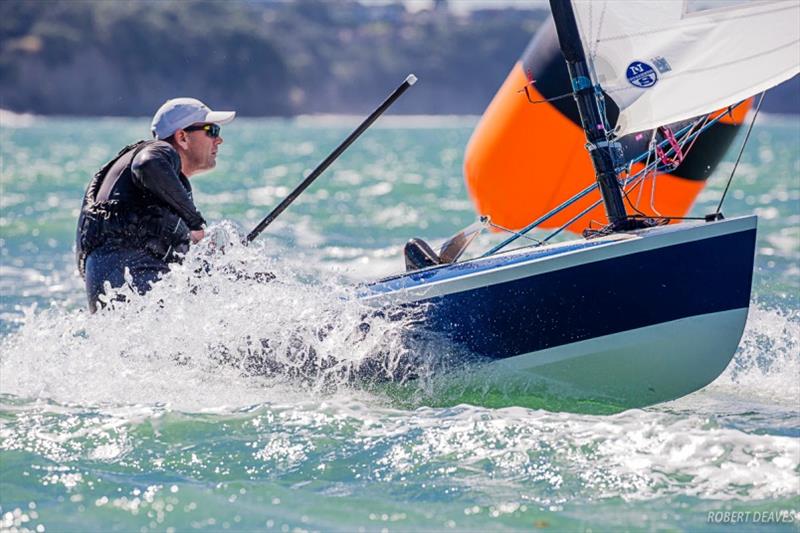 Dan Slater - Symonite OK Worlds, Day 2 photo copyright Robert Deaves taken at Wakatere Boating Club and featuring the OK class