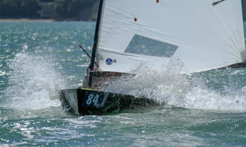 Andrew Phillips (NZL)- Day 2 - 2019 Symonite OK World Championship, Wakatere BC - February 11, 2019 photo copyright Richard Gladwell taken at  and featuring the OK class