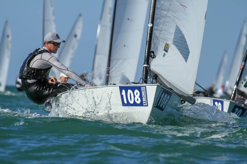 Josh Armit - Day 2 - 2019 Symonite OK World Championship, Wakatere BC - February 11, 2019 photo copyright Richard Gladwell taken at  and featuring the OK class