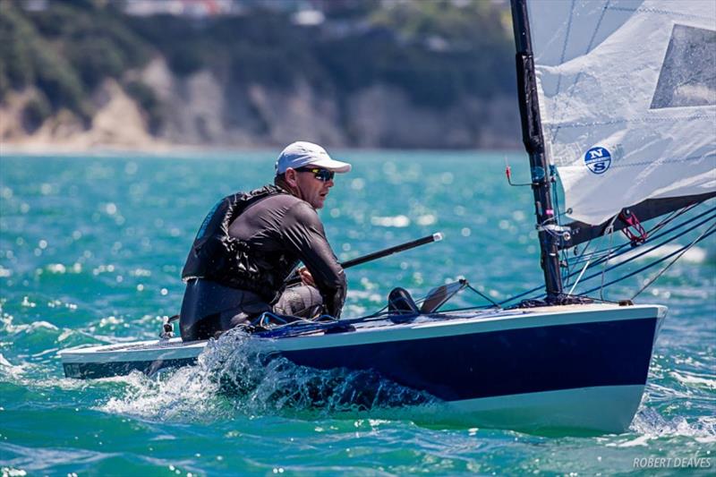 Dan Slater - Symonite OK Dinghy Worlds, Day 3 photo copyright Robert Deaves taken at Wakatere Boating Club and featuring the OK class