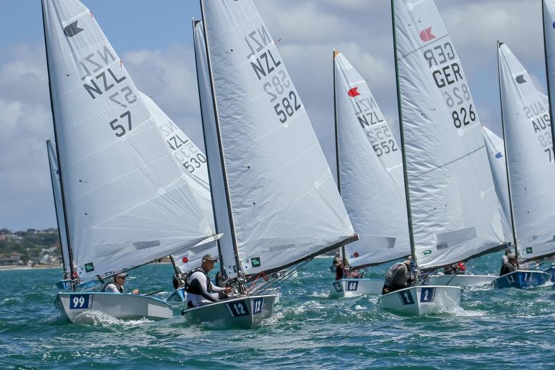 Mark rounding - Day 3, Symonix OK World Championship, Wakatere Boating Club, February12, 2019 photo copyright Richard Gladwell taken at Wakatere Boating Club and featuring the OK class