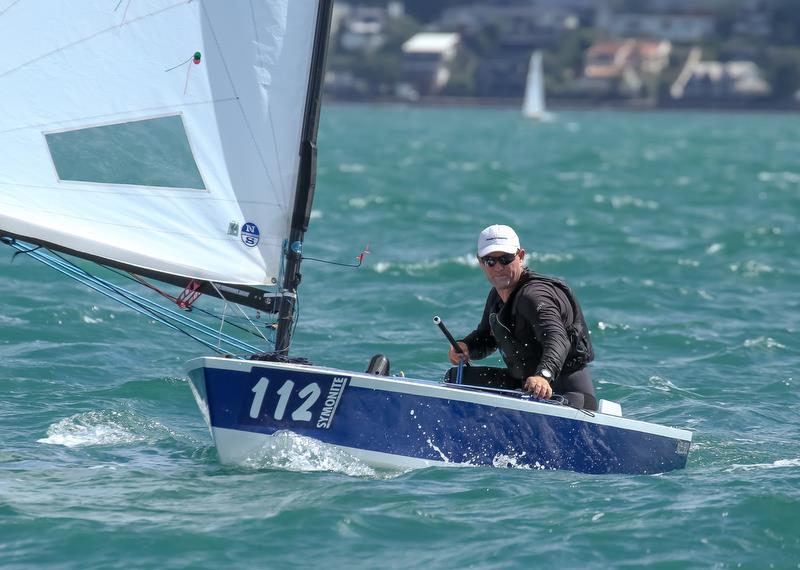 Dan Slater (NZL)  - Day 3, Symonix OK World Championship, Wakatere Boating Club, February12, 2019 photo copyright Richard Gladwell taken at Wakatere Boating Club and featuring the OK class