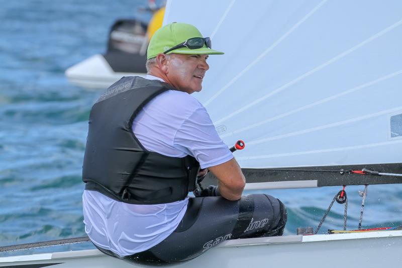 Four times America's Cup winner Mattie Mason (NZL) -  2019 OK Worlds photo copyright Richard Gladwell taken at Wakatere Boating Club and featuring the OK class