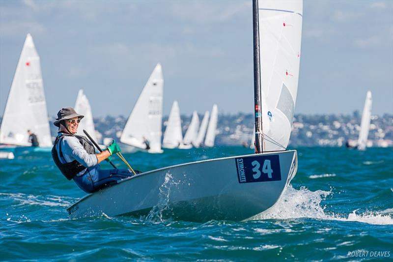 Rohan Lord - Symonite OK Dinghy Worlds, Day 4 photo copyright Robert Deaves taken at Wakatere Boating Club and featuring the OK class