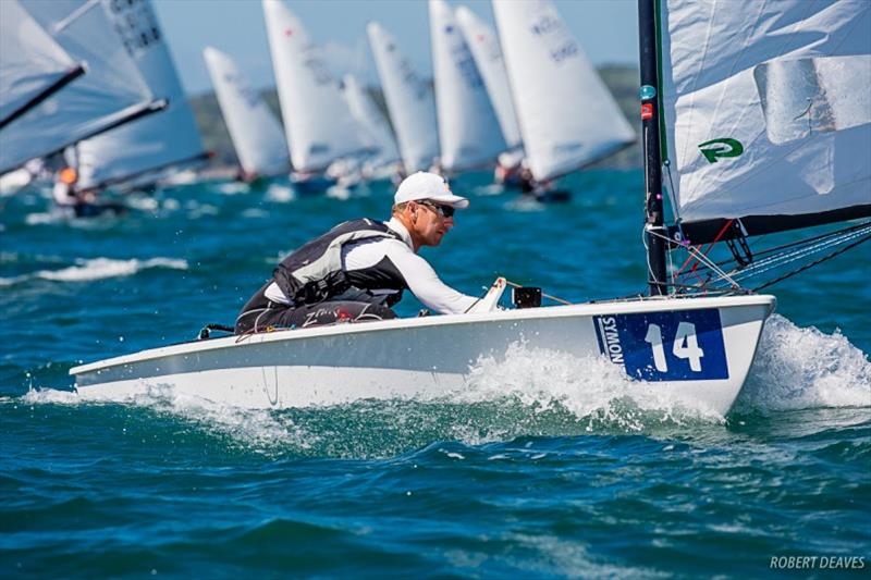 Fredrik Lööf - Symonite OK Dinghy Worlds, Day 4 photo copyright Robert Deaves taken at Wakatere Boating Club and featuring the OK class
