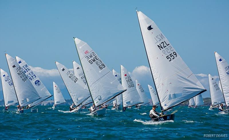 Race 6 - Symonite OK Dinghy Worlds, Day 4 photo copyright Robert Deaves taken at Wakatere Boating Club and featuring the OK class