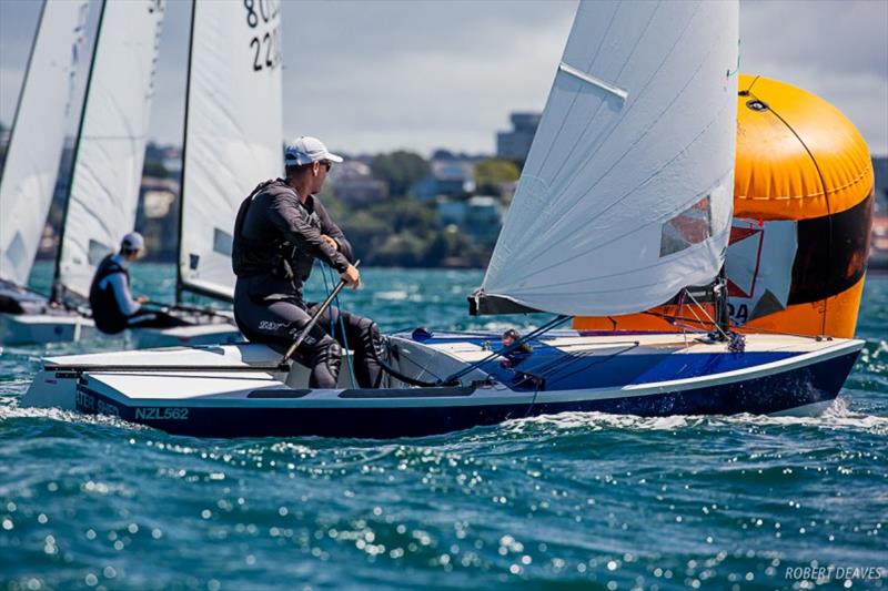 Dan Slater - Symonite OK Dinghy Worlds, Day 5 photo copyright Robert Deaves taken at Wakatere Boating Club and featuring the OK class