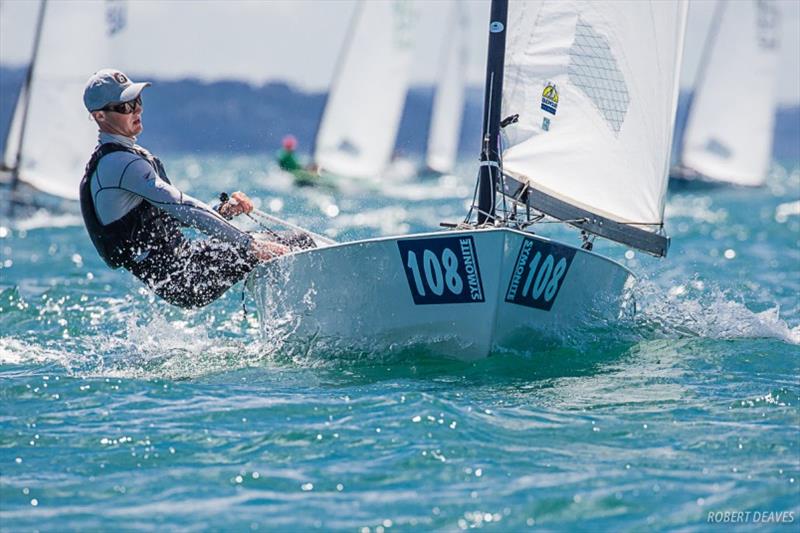 Josh Armit - Symonite OK Dinghy Worlds, Day 5 photo copyright Robert Deaves taken at Wakatere Boating Club and featuring the OK class